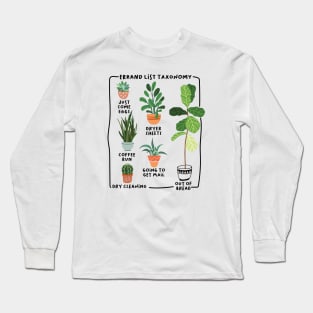 Errand List Taxonomy Long Sleeve T-Shirt